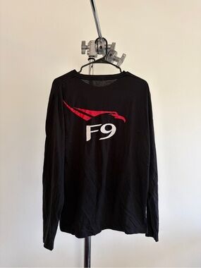 Space X Black Long Sleeve Graphic Tee